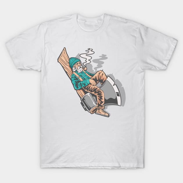 Lumberjack T-Shirt by phsycartwork